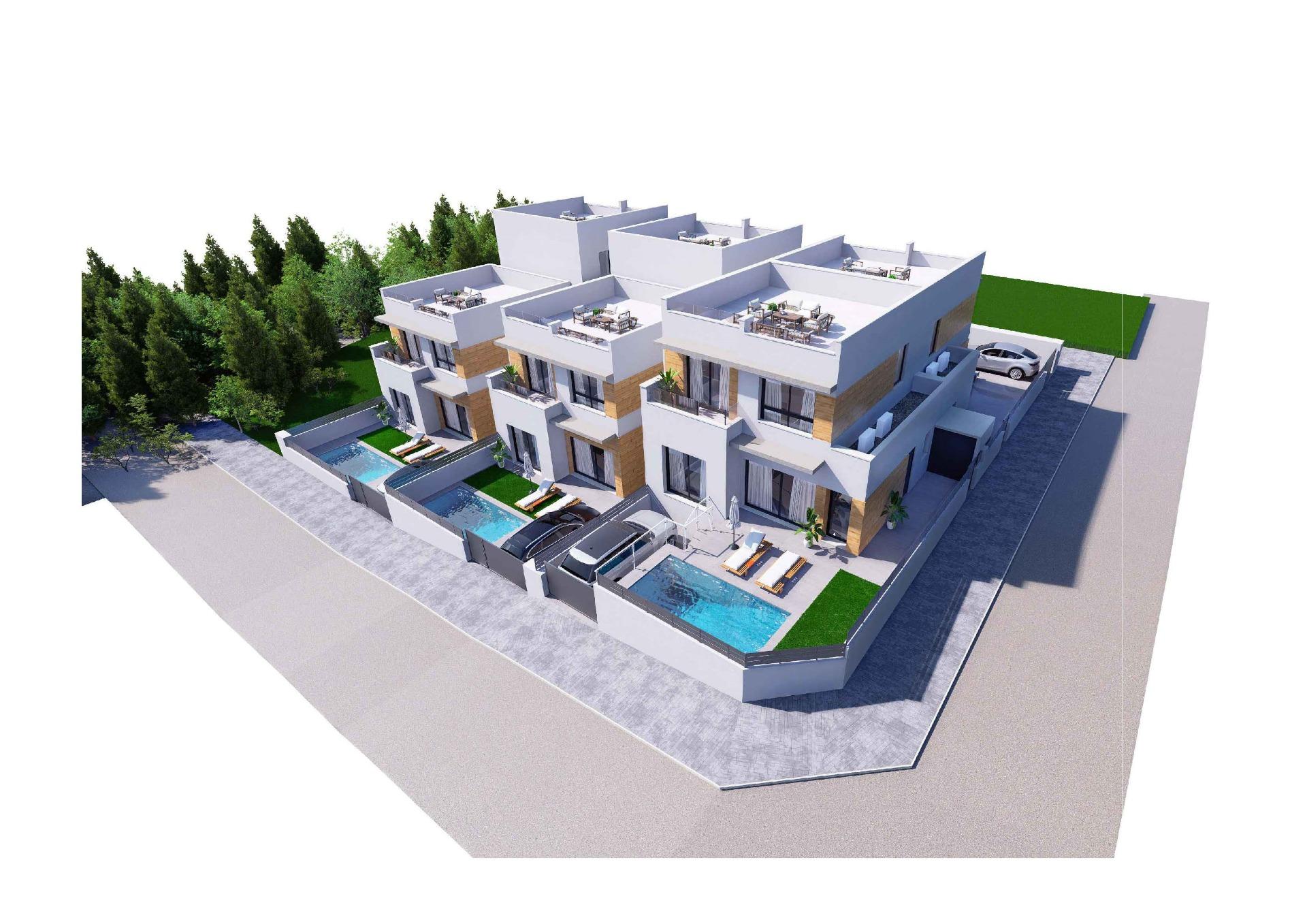 Luxury new build semi-detached villas in benijófar, costa blanca